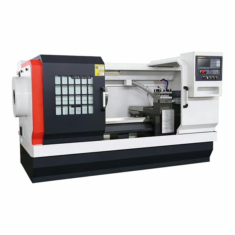 편평한 침대 CNC 선반 기계